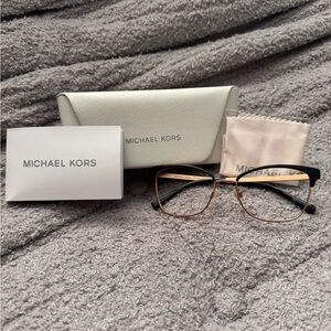 Michael Kors Women's Glasses in Black and Gold